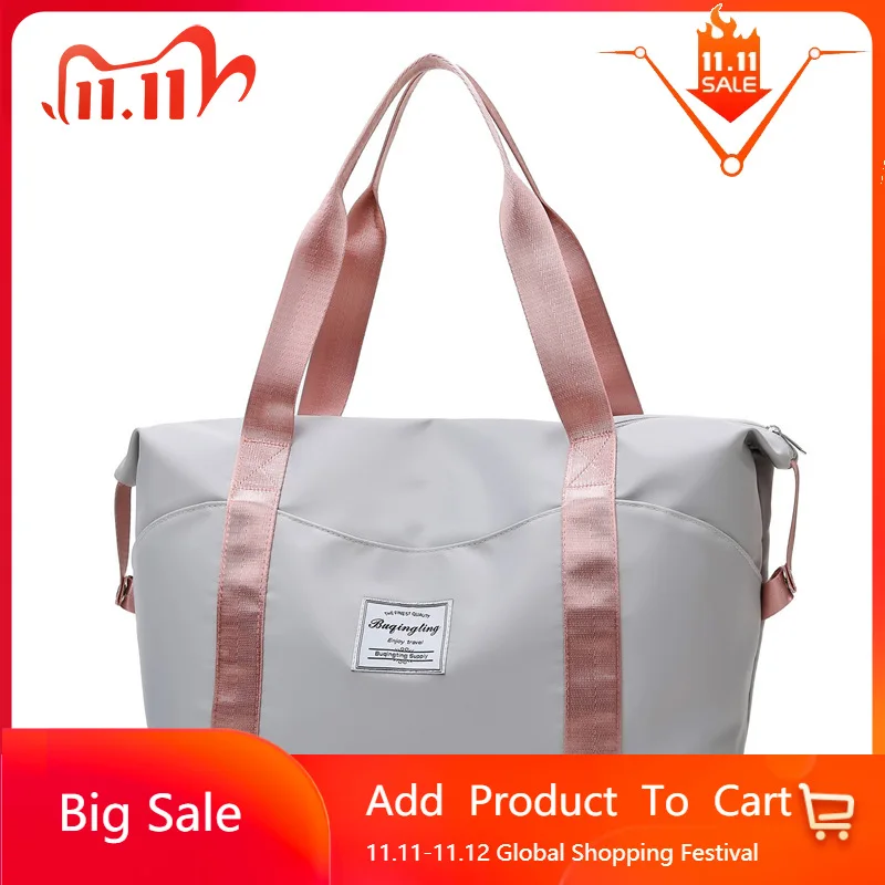

Big Bag Dry And Wet Separation Fitness Bag Travel Bag Women Duffel Bag Ladies Shoulder Bag Yoga&Gym&Swim Bag Weekend Bag Bolso
