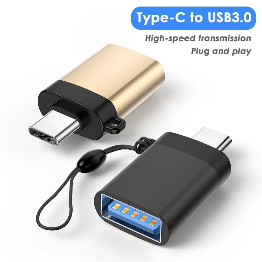 

USB3.0 Female To Type-c Mobile Phone Notebook OTG Adapter USB High-Speed Transmission Adapter Charging Adapter With Lanyard