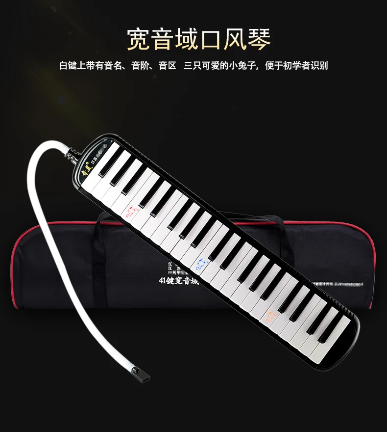 

Black Melodica Kids 37 Keys Professional Melody Melodica Carry Soprano Portable Musique Instrument Musical Instruments BG50MM
