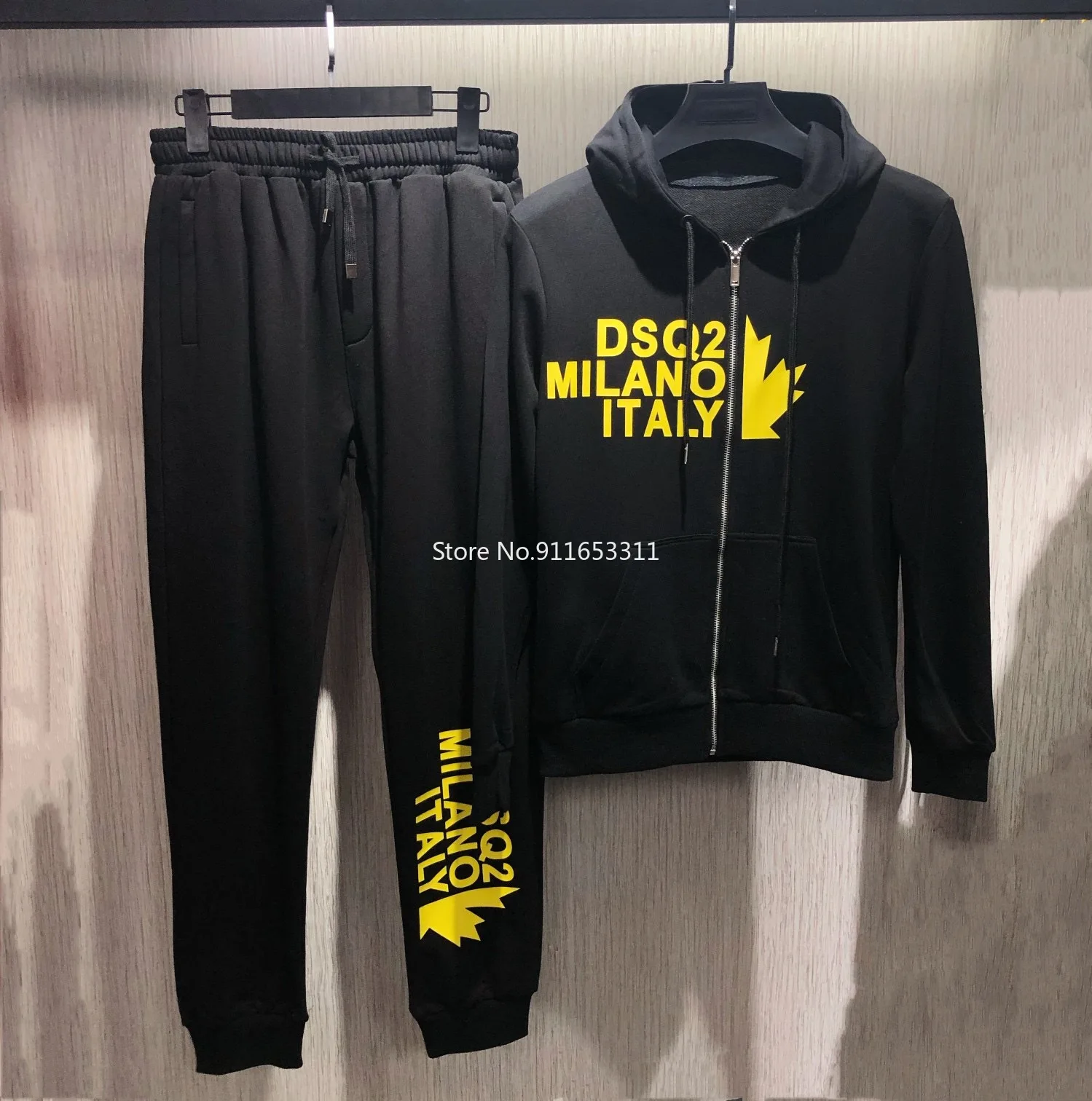 

Мужской комплект из толстовки и брюк DSQUARED2, комплект из 2 предметов, толстовка с капюшоном и свитшоты, мужской спортивный костюм, Мужская Ули...