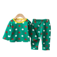 new winter baby clothes for girls fashion children sleepwear t shirt pants 2pcssets toddler casual boys clothing kids pajamas