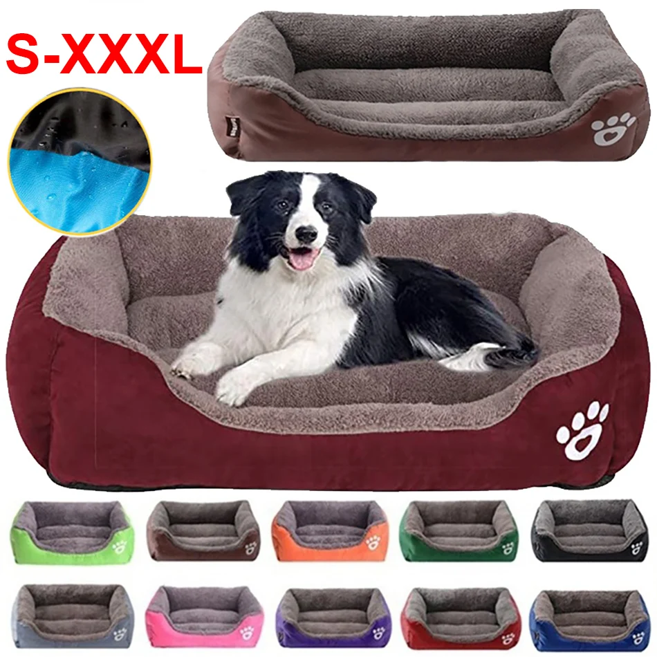 Большая собачья кровать XL XXL XXXL Подушка Анти Стресс Paw Pet лежак для больших и