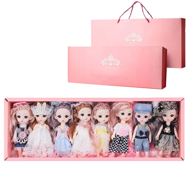 

Mini Doll Toy Set Simulation Cute Princess Children's Gift Changing Clothes Doll Customized Supplies Toys for Girls