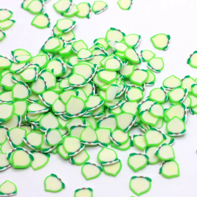 20 г/упак. куски персика поставки слаймов Игрушка полимерная глина игрушки