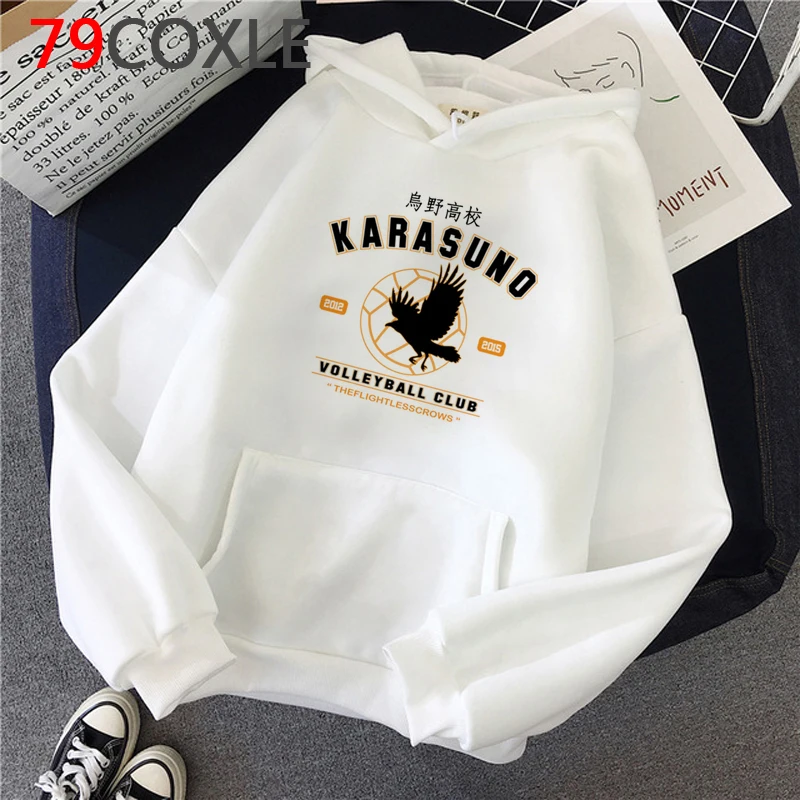 

Горячие мультфильмы Haikyuu толстовки мужские забавные уличная одежда с японскими аниме-принтами Harajuku Karasuno Fly с высокой графикой унисекс Топы мужские