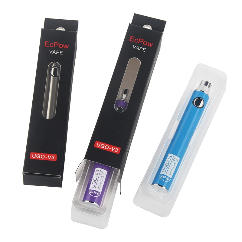 Vape мод UGO V3 электронная сигарета 650 мАч 900 преднагреватель батареи Регулируемый