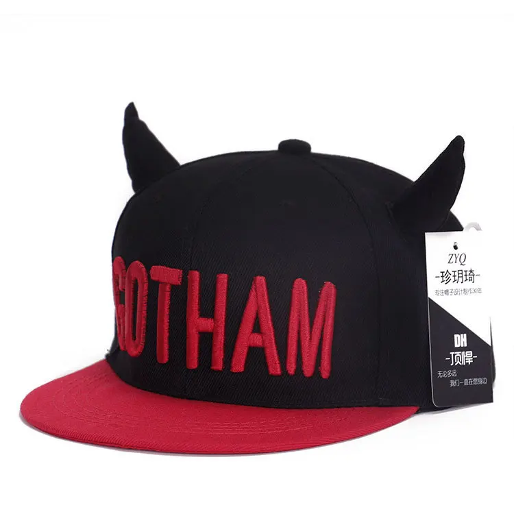 Осень новинка 2019 Snapback хип хоп шляпа GOTHAM вышивка Рог бейсбольная кепка для мужчин