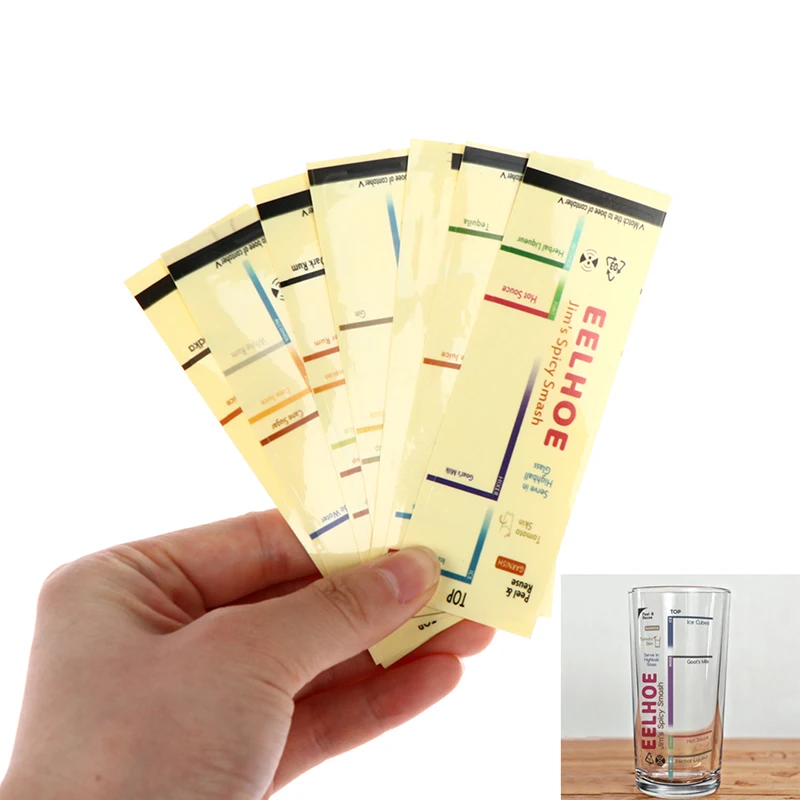 

7pcs Cocktail Shaker Shaker With Scale Bar Utensils Milk With Tea Scale sticker