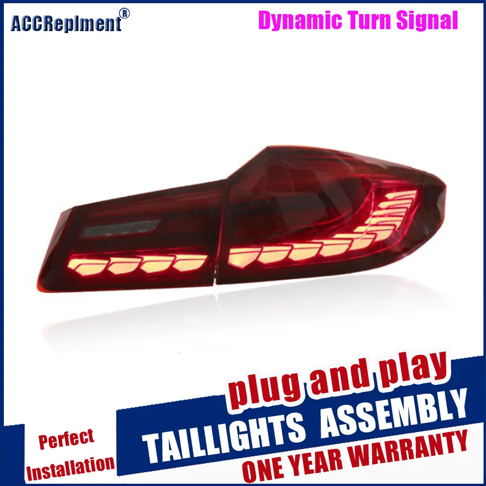 

Dynamic Turn Signal Taillights For BMW 5 Series G38 Led Tail Light Assembly DRL+Turn Signal+Brake+Reverse+Fog Lights 2018-2020