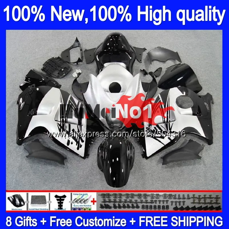 

Body For SUZUKI Hayabusa GSXR-1300 GSXR 1300 27MC.12 GSXR1300 1996 1997 1998 1999 2000 2001 96 97 98 99 01 Glossy black Fairing