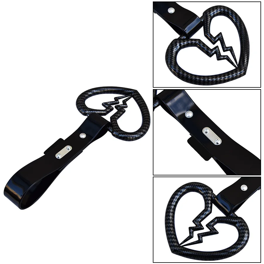 Карбоновое волокно Tsurikawa кольцо сердце поезд автобус ручка ремень для дрифта -