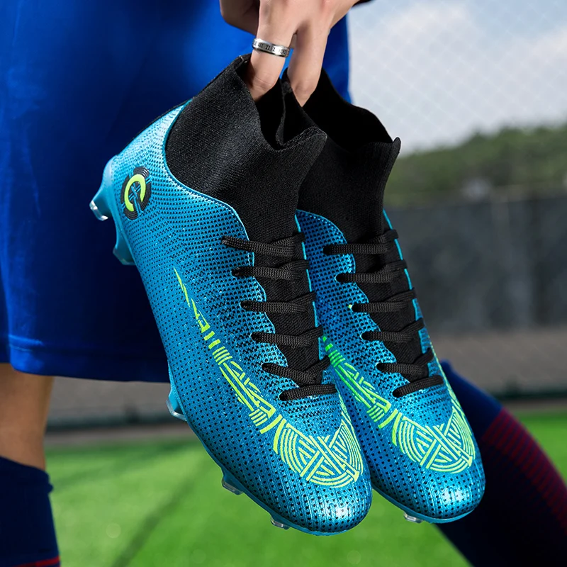 

Men women kids soccer Breathable Chuteira Futebol High Quality Cheap Men Soccer Shoes Superfly Original TF Kids Football Boots
