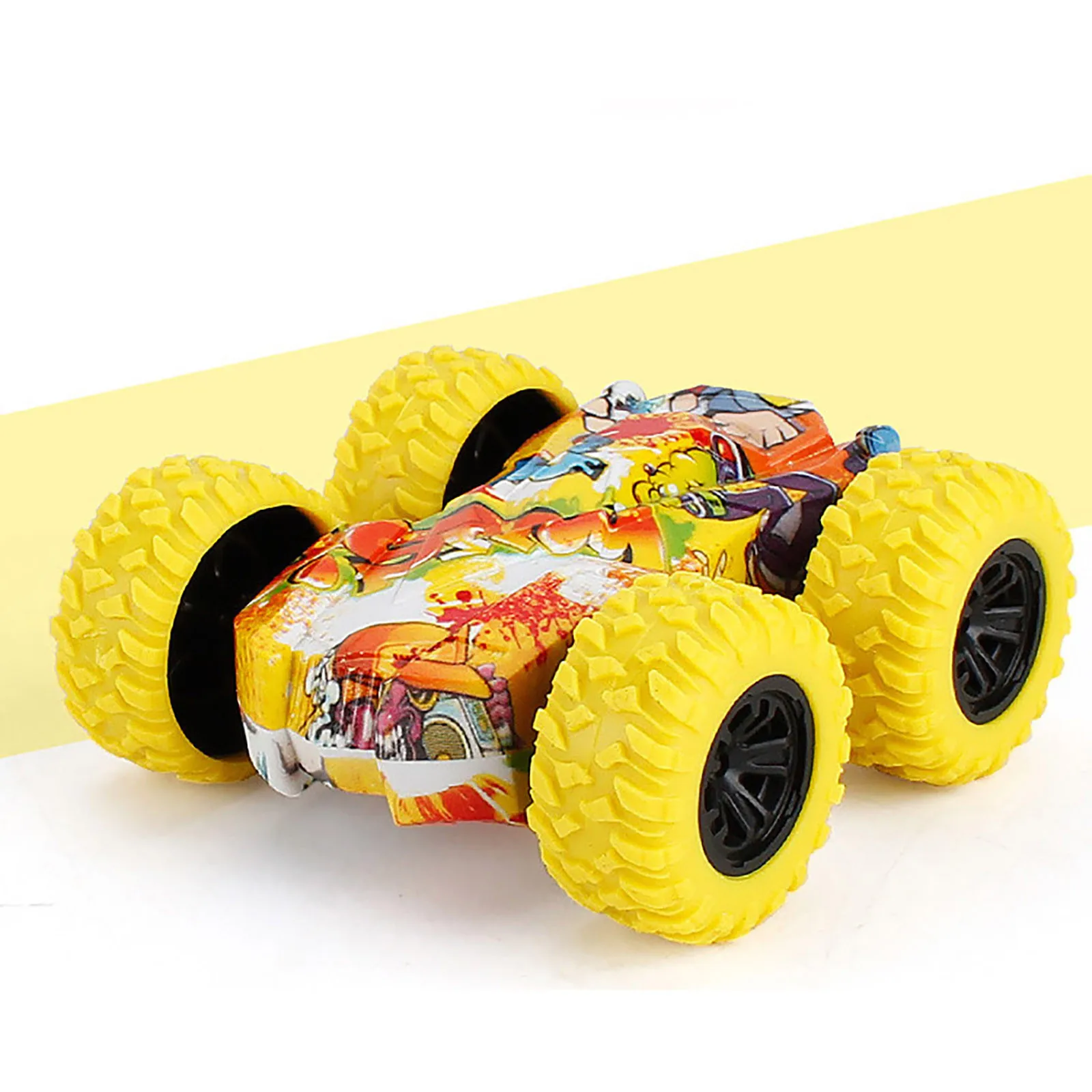 

Kids Car Vehicle Model Toys Inertia-double Side Stunt Graffiti Car Flip Off Road Model Car Vehicle Kids Toy Birthday Gift
