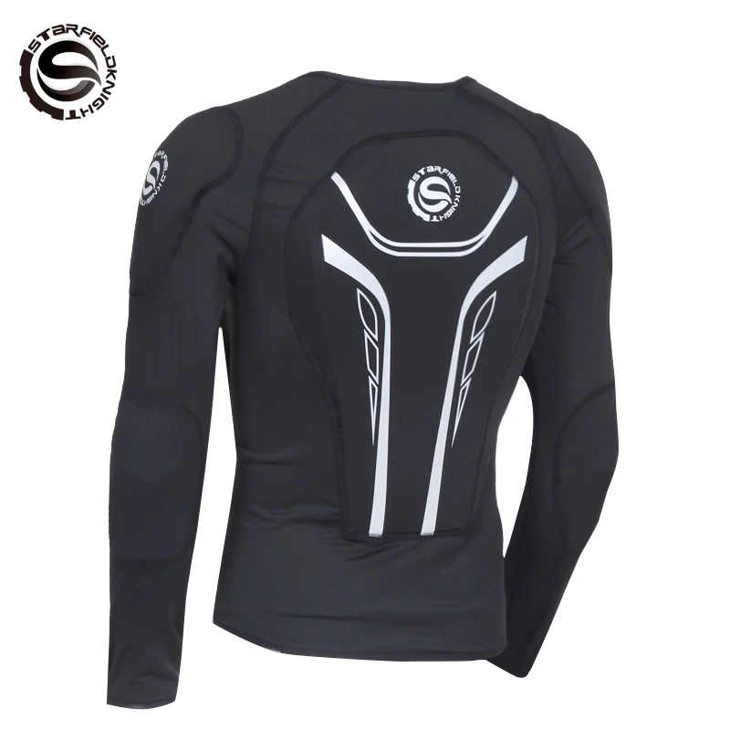 SFK Men Motorcycle Shirt Detachable CE Protection Armor Top Sport Sweatshirt Cloth Sports Wear Breathable Black Motorcycle enlarge