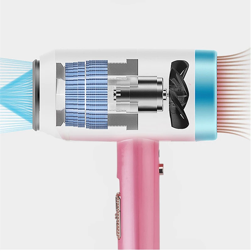 Профессиональный 2000 Вт фен горячей/холодного воздуха Фен для волос с негативными