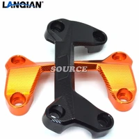 good quality orange motorcycle cnc aluminum handlebar risers top cover clamp fit for 390 200 125 dirt bike