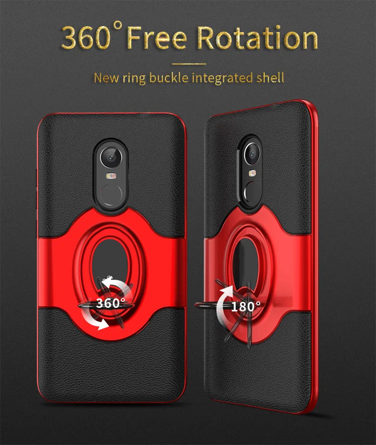 Для Xiaomi Redmi Note 4X4 чехол-подставка с кольцом магнитный держатель на вентиляционное отверстие автомобиля держатель подставка чехол для Xiaomi Redmi Note 4X Чехол