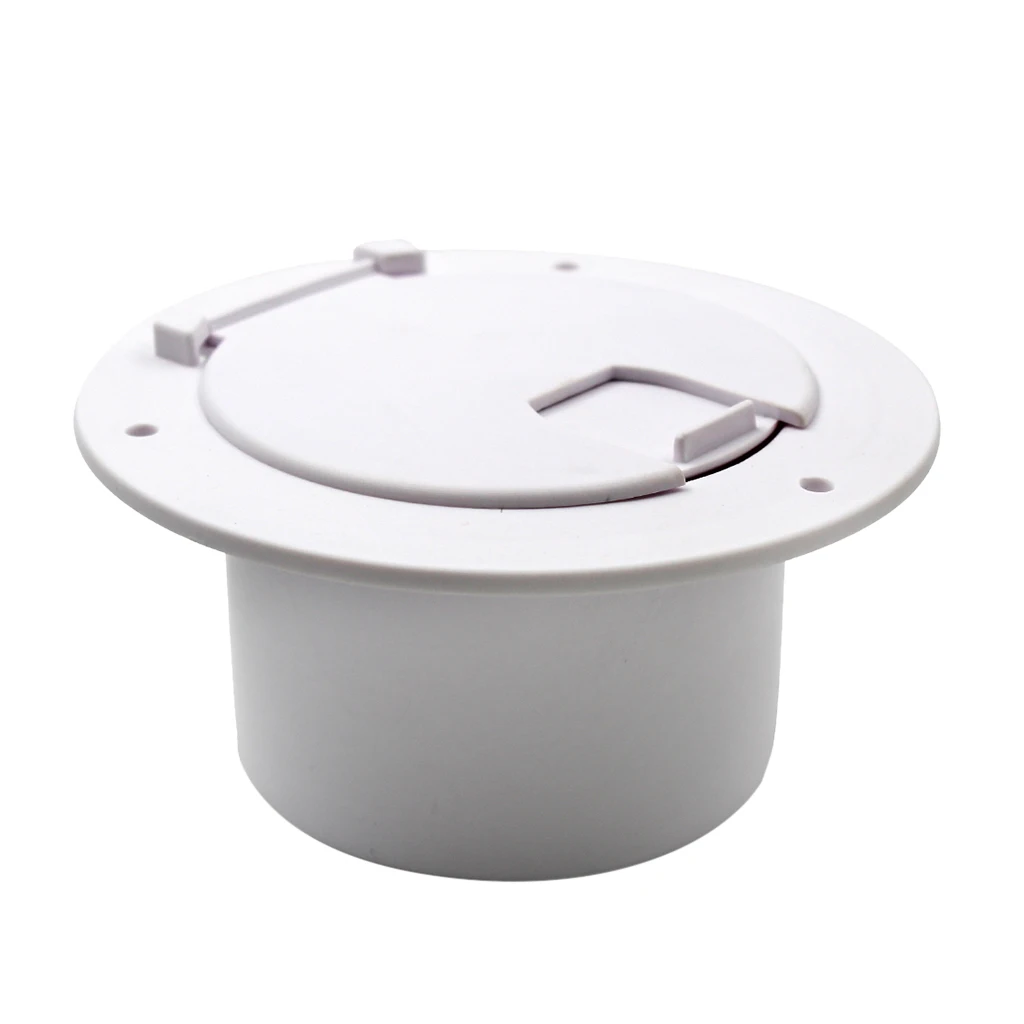 

5.2 Inch Round RV Camper Electrical Cable Hatch with Back, Boat Electric Power