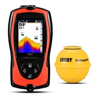 lucky ff1108 1cwla rechargeable wireless sonar for fishing 45m water depth echo sounder fishing finder portable fish finder