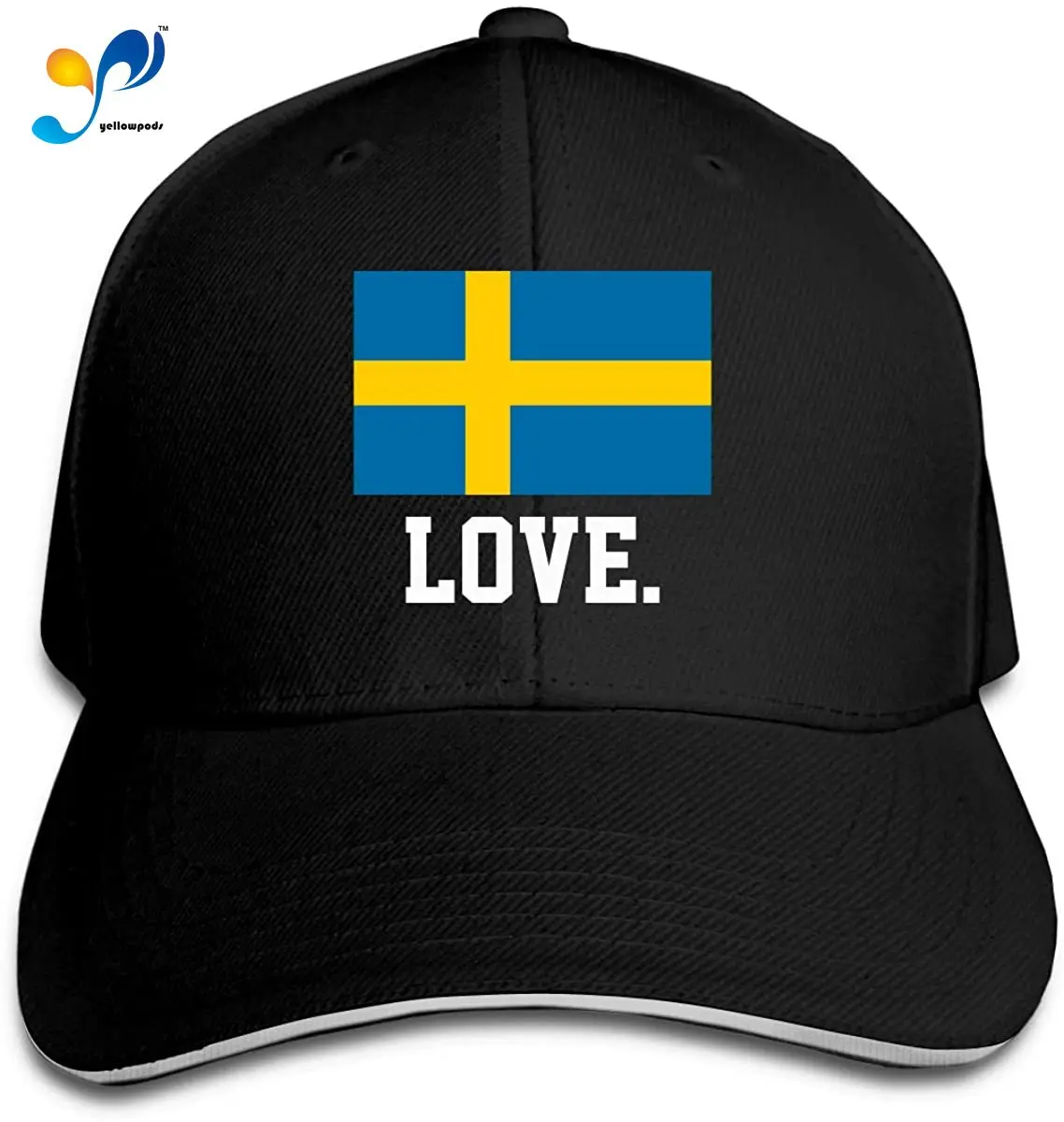 

Flag Of Sweden Men Cotton Classic Baseball Cap Adjustable Size