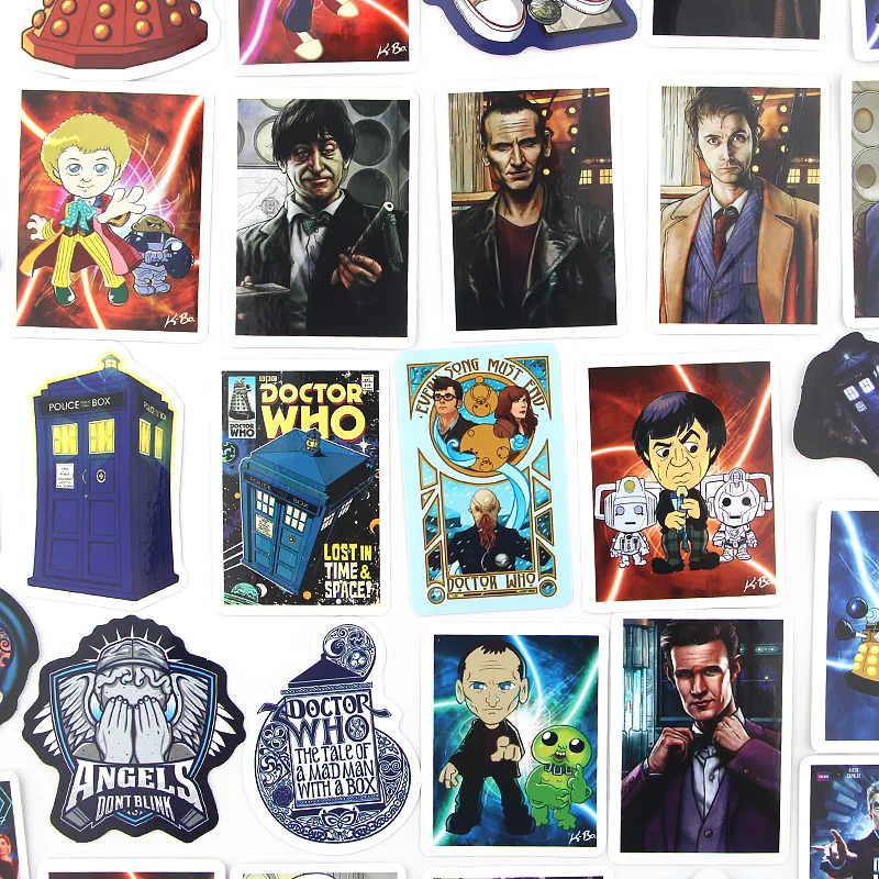 Patchfan 48 шт. doctor who ПВХ водонепроницаемые наклейки для скрапбукинга багаж скейтборд телефон ноутбук мото велосипед настенная гитара A2364