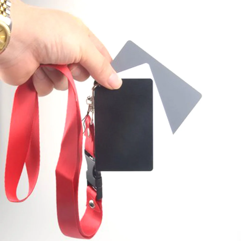 3 в 1 карманные цифровые балансовые карты белого черного серого цвета 18% серая