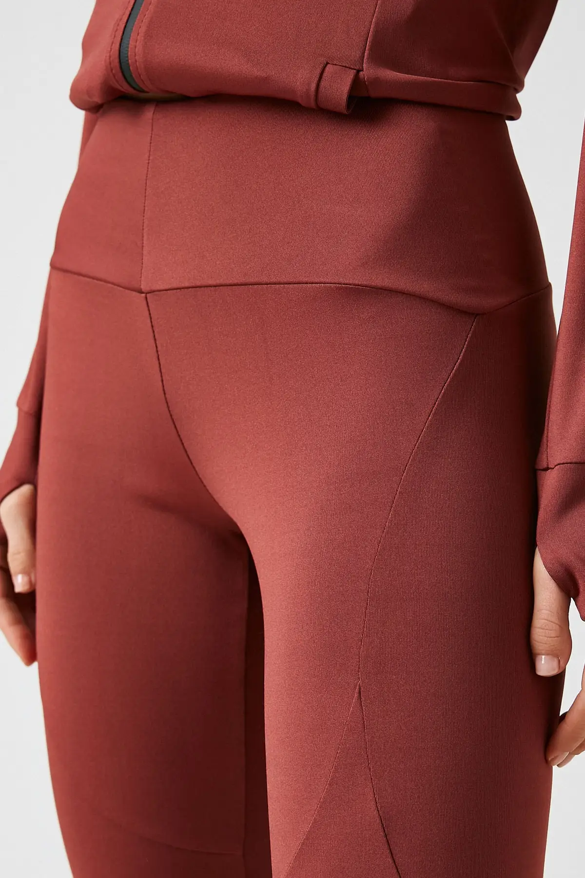 Burgundy Women 'S Tights 1 KAK42852NK