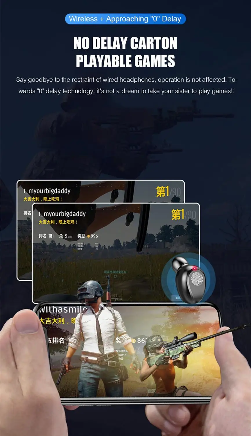 2020 Bluetooth наушники TWS 5 0 Беспроводные с зарядным устройством Спортивная гарнитура