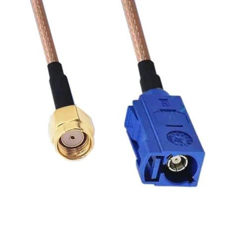 

2pcs RP-SMA Male to Fakra C Female jack Connector GPS Antenna Extension Cable RG316 Pigtail