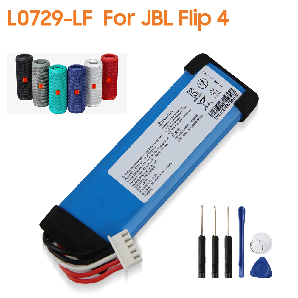

Original Replacement Battery L0729-LF For JBL Flip 4 Flip4 GSP872693 01 Authentic Battery 3000mAh