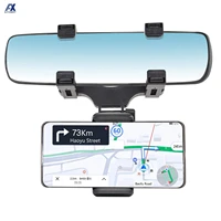 car phone holder rear view mirror stand truck cradle bracket 360%c2%b0 rotation cell phone gps mount support interior accessories