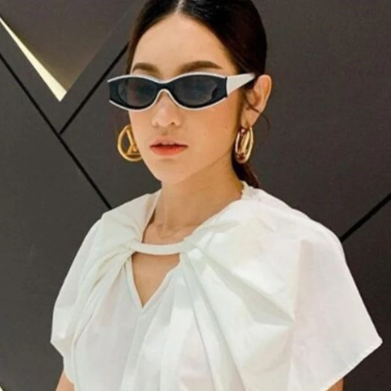 

Новинка 2020, роскошные винтажные Овальные Солнцезащитные очки для женщин, модные элегантные классические черные и зеленые очки, забавные ма...