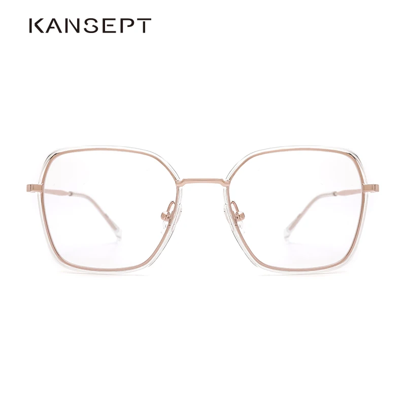 Kansept ацетатные женские очки, оптическая оправа, Кристальные прозрачные очки, модные очки для близорукости, компьютерные очки, оправа