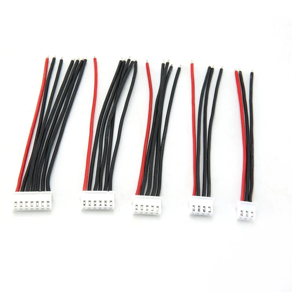 5 шт./пакет Lipo аккумуляторная проводка RC Battery Balance Charger 1s 2s 3s Φ 6s 22AWG кабель для IMAX B3 B6