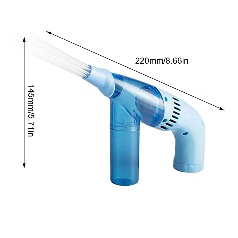 

Portable And Cordless Vacuum Dust Cleaner For Car Effective Cleaning Hand Vacuum Dust Cleaner Gray Blue