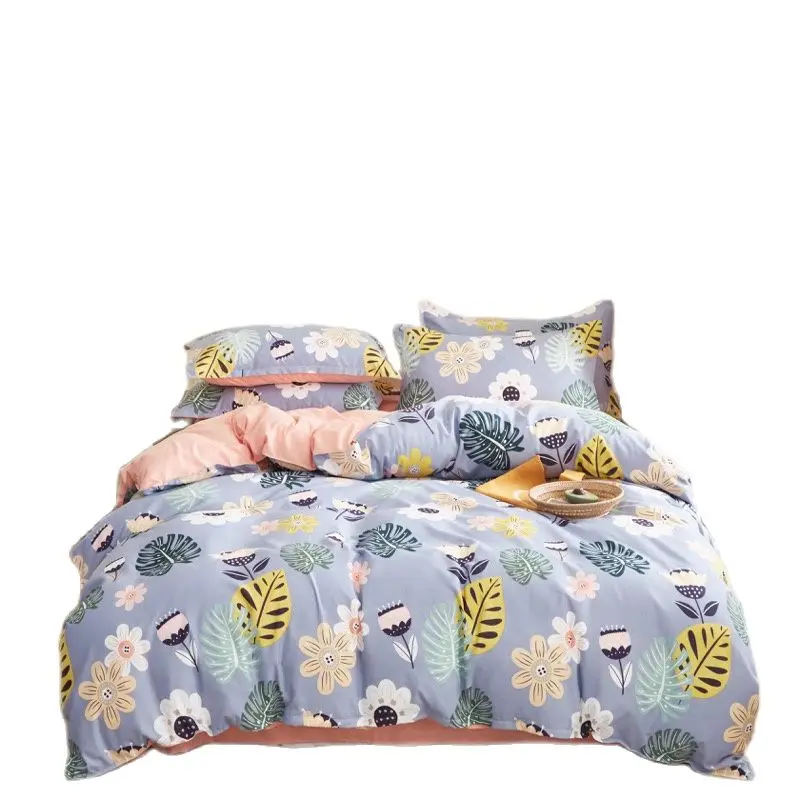 Домашний текстиль Комплект постельного белья AB Side серое геометрическое