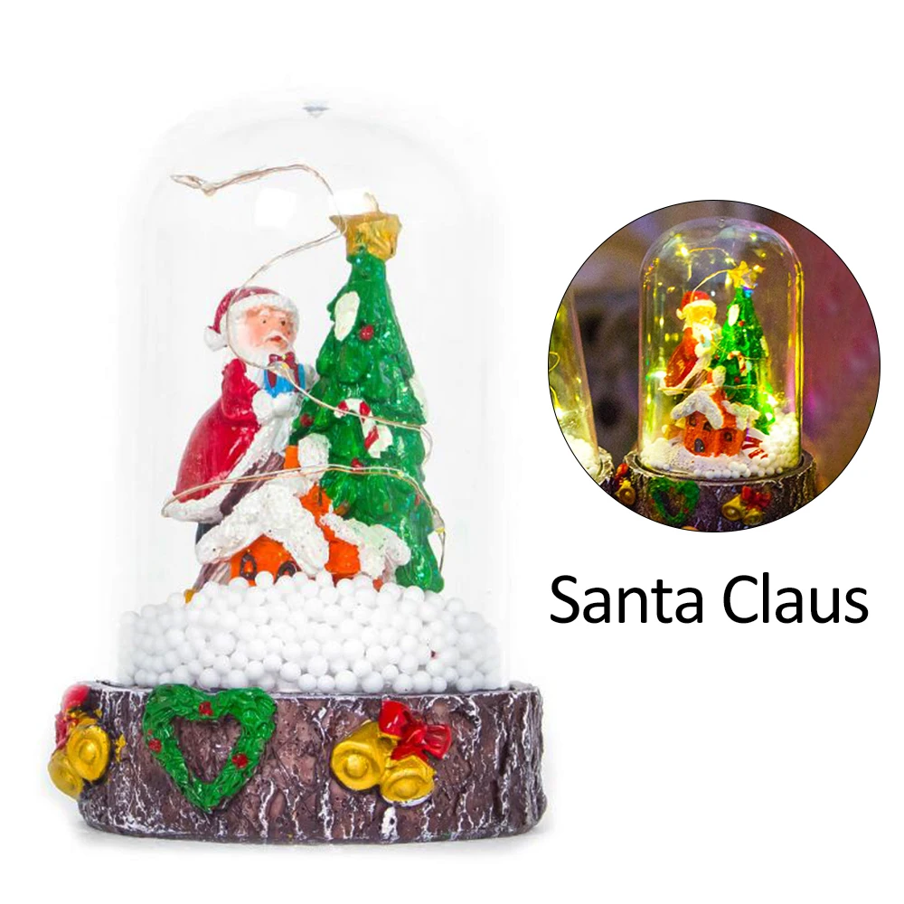 Рождественский Декор Светильник Санта Клаус светильник со снеговиком с