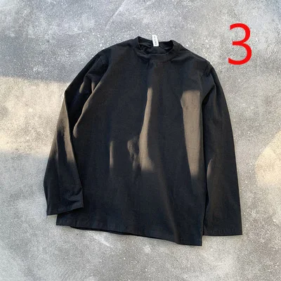 

Autumn lazy winds ins solid color long-sleeved T-shirt Korean version of the loose wild trend