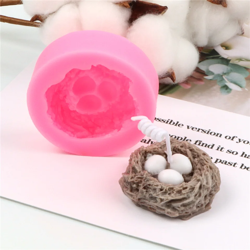 Силиконовая форма для свечи в виде птичьего гнезда домашние Ароматические