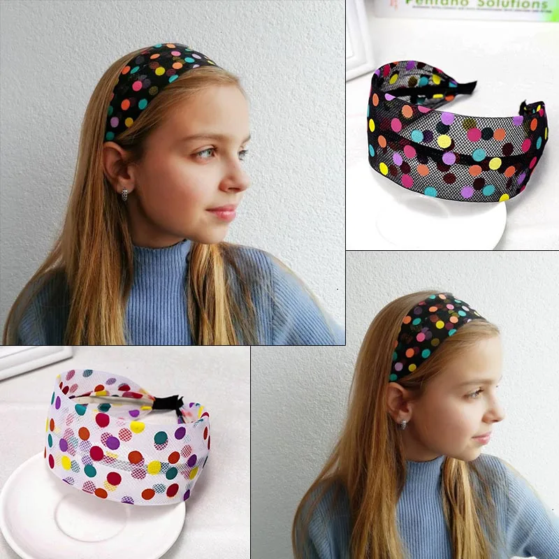 LEVAO горошек на Женская лента голову в широкий ободок с заячьими ушками тюрбан