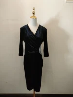 evening dress short velvet 7th anniversary special products