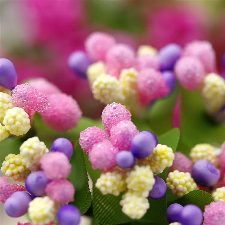 Искусственный букет небольших ягод свадебная гирлянда сделай сам со звездами и