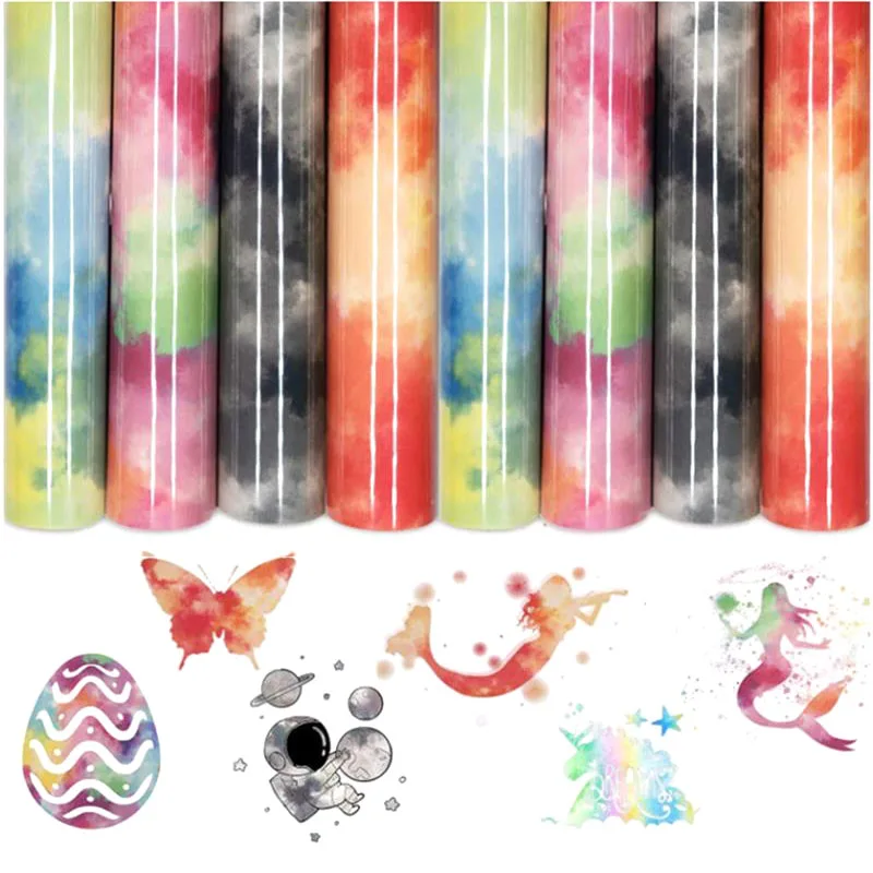 

25*25 см, яркая виниловая Термотрансферная пленка HTV с рисунком облаков, для одежды, сумок, шляп, для творчества