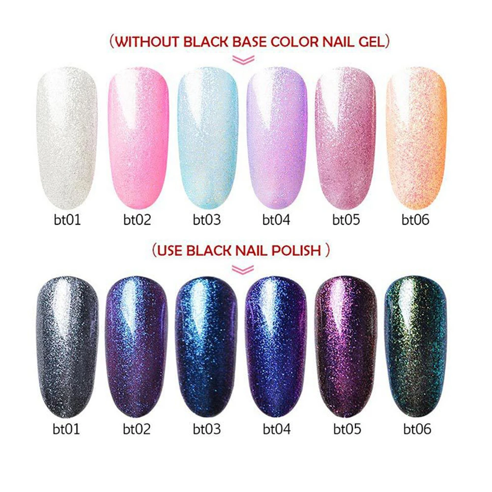 1Pc Glitter Gel Polish Soak Off UV LED Nail Art Varnish Shining Long Lasting Base Suitable to apply on UV gel nails, acrylic
