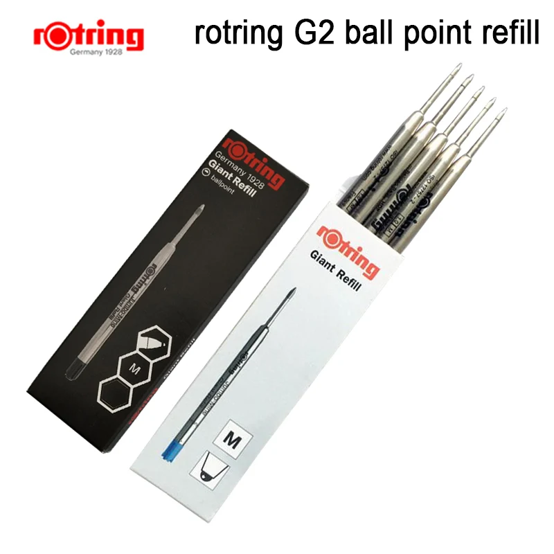 Шариковая ручка Rotring G2 с синими/черными чернилами (подходит для шариковой ручки