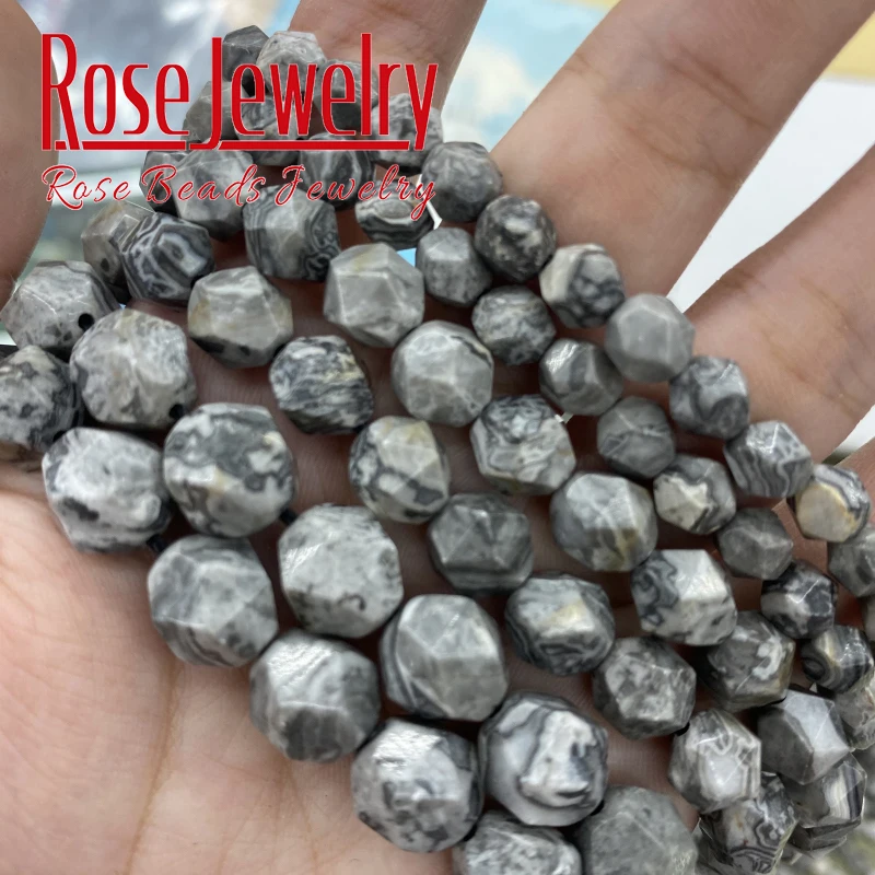 Оптовая продажа круглые бусины в виде карты яшмы 15 дюймов нитка 6 8 10 мм выберите