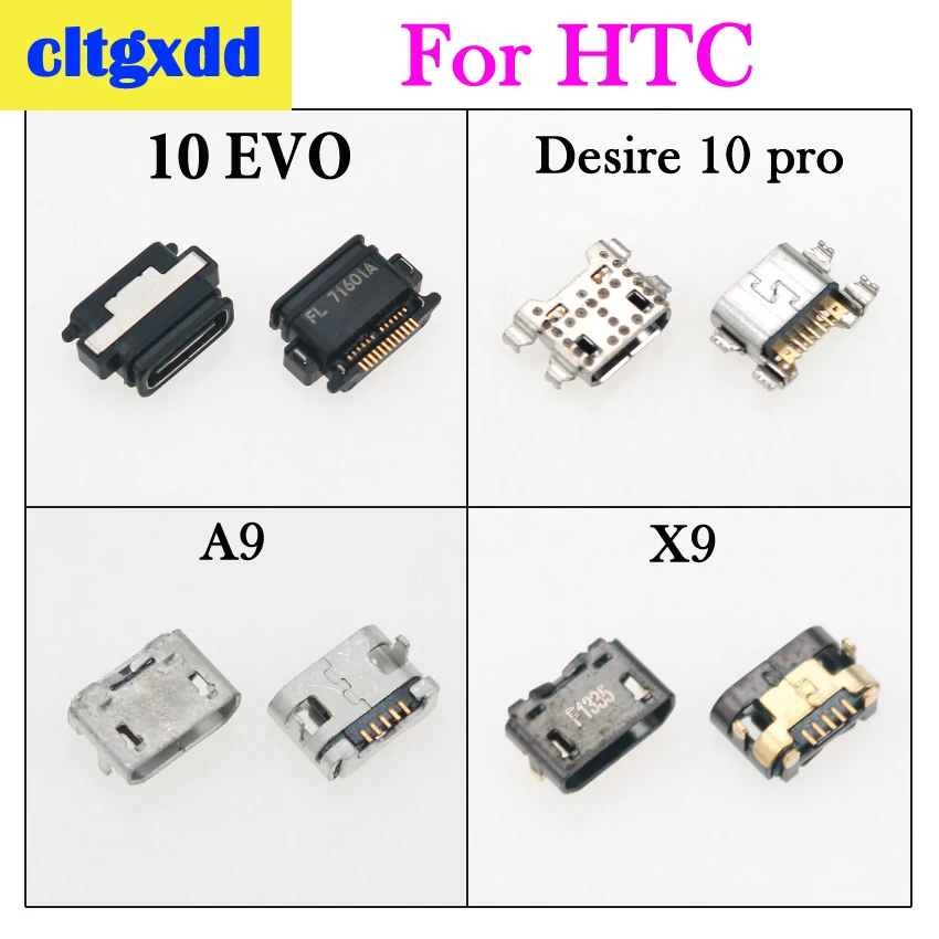 Разъем USB cltgxdd для HTC Desire 10 pro 2 шт. разъем Micro V8 зарядная док-станция U11 A9 X9 | Мобильные