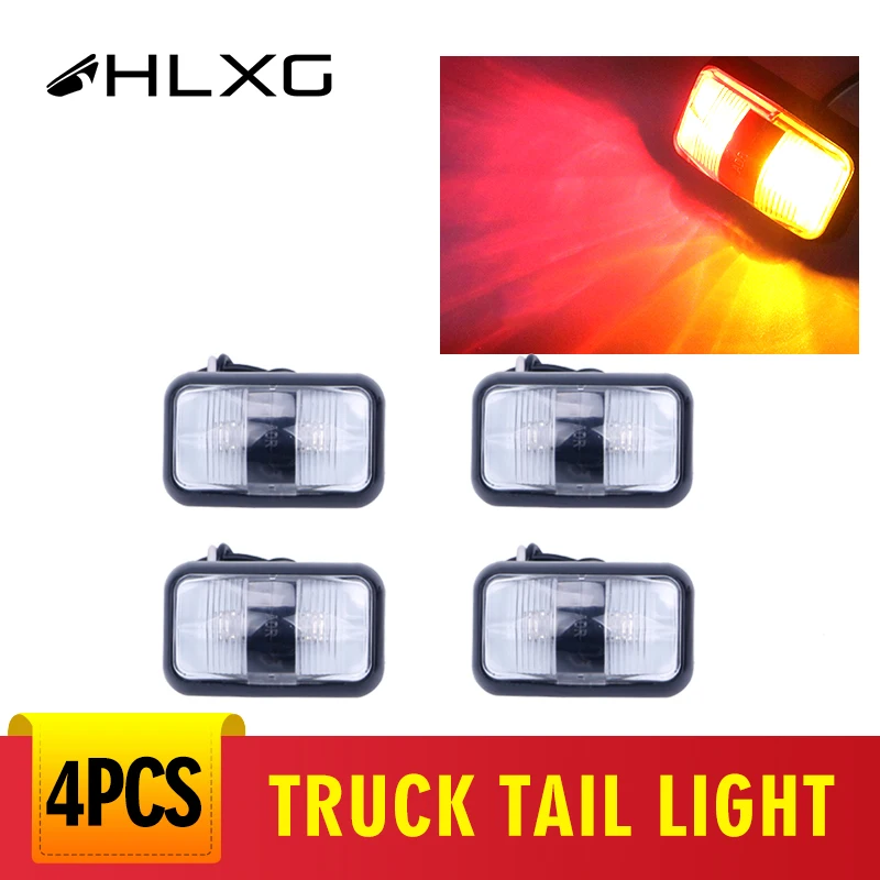 4 шт х 12V 24V Светодиодный Маркер индикаторная лампа светильник прицеп пикап RV