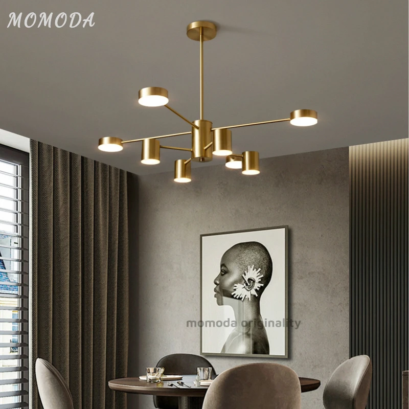 MOMODA Nordic светодиодные светильники люстры для Гостиная современный оригинальный