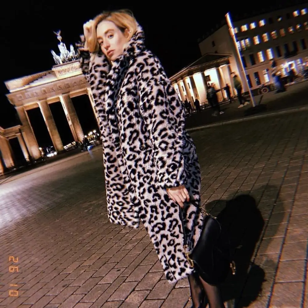 MONMOIRA леопардовые плюшевые пальто большого размера женские зимние толстые теплые